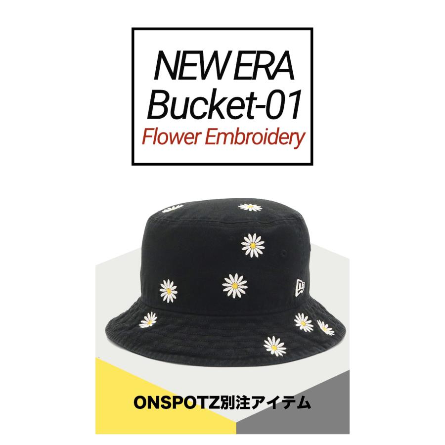 NEW ERA（ニューエラ） ニューエラキャップ BUCKET-01 花柄 ONSPOTZ