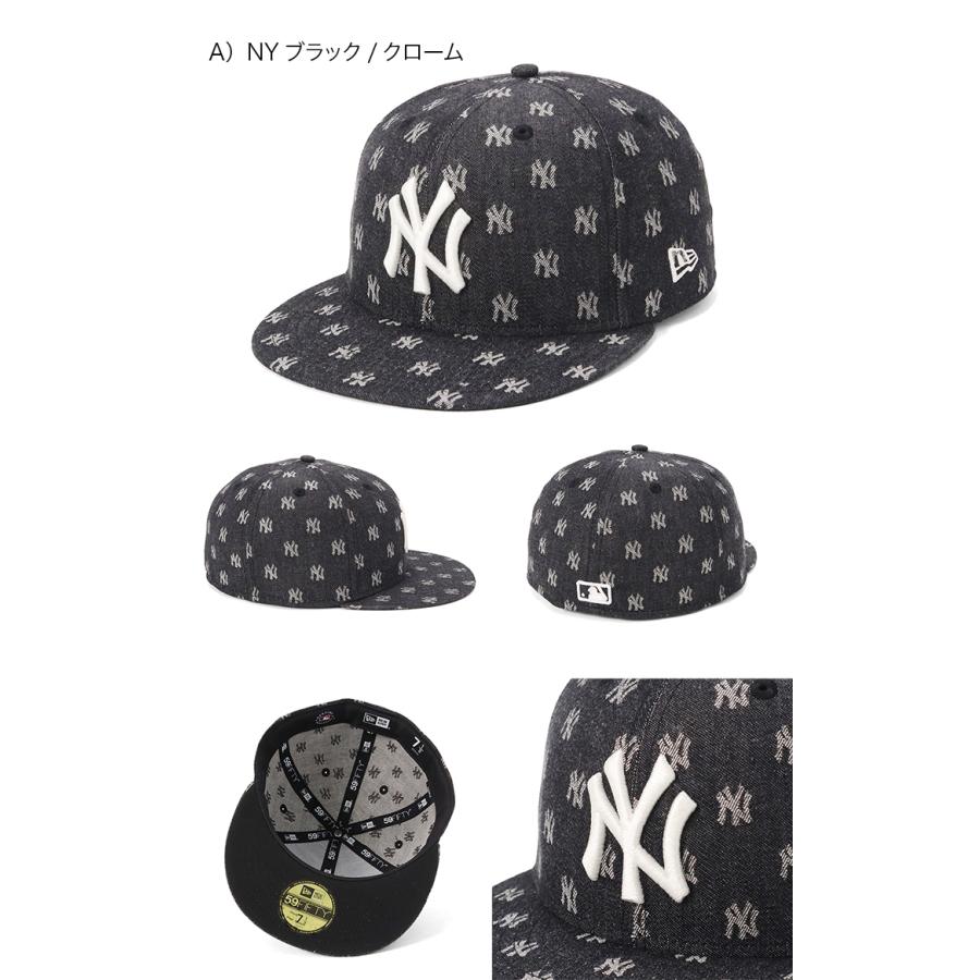NEW ERA ニューエラ キャップ 59FIFTY MLBモノグラムジャカード
