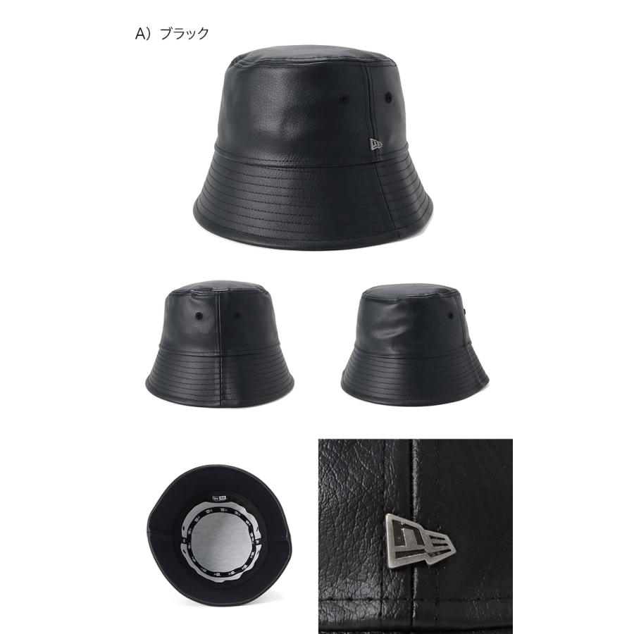 NEW ERA（ニューエラ） バケットハット メタルフラッグ ロゴ無地