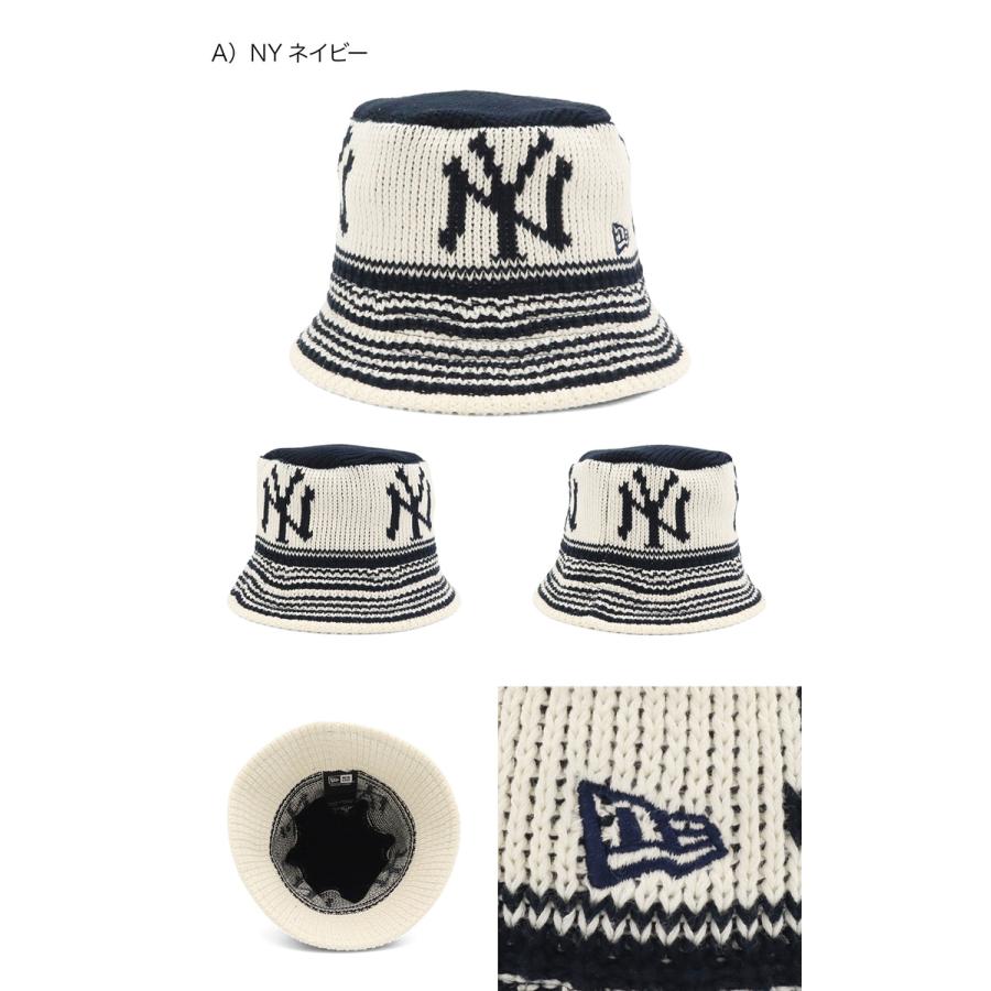 韓国 MLB ベーシックニットドロップバケットハット NY NEW ERA（ニューエラ） 帽子 ハット NEW ERA NEW YORK YANKEES KNIT