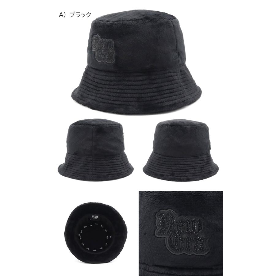 NEW ERA（ニューエラ） バケットハット ラインストーン マイクロファー