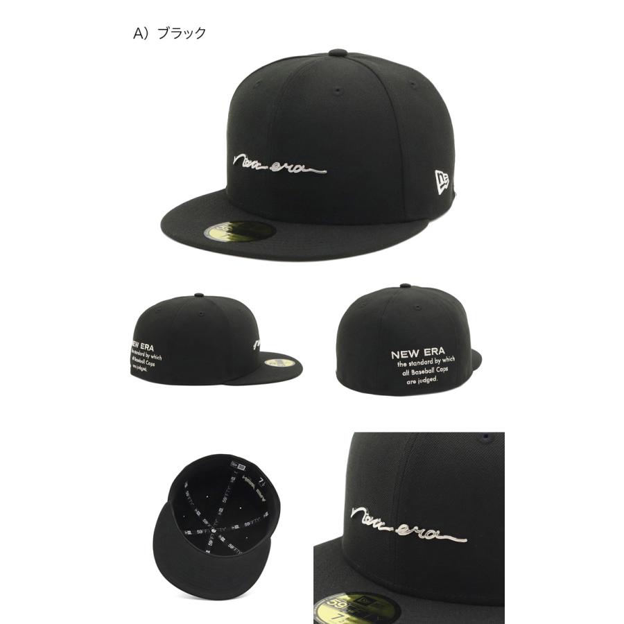 NEW ERA ニューエラキャップ 59FIFTY 手書き風メタルロゴ