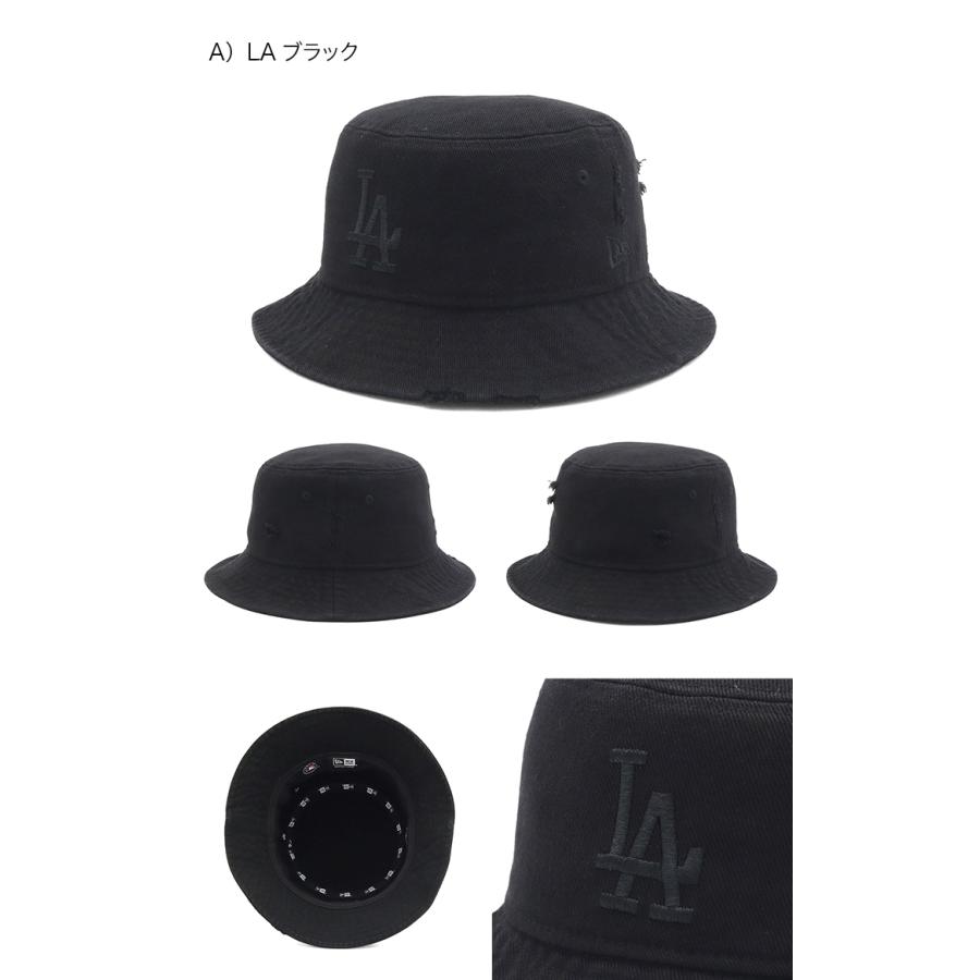 NEW ERA ニューエラ バケットハット MLB ダメージデニム