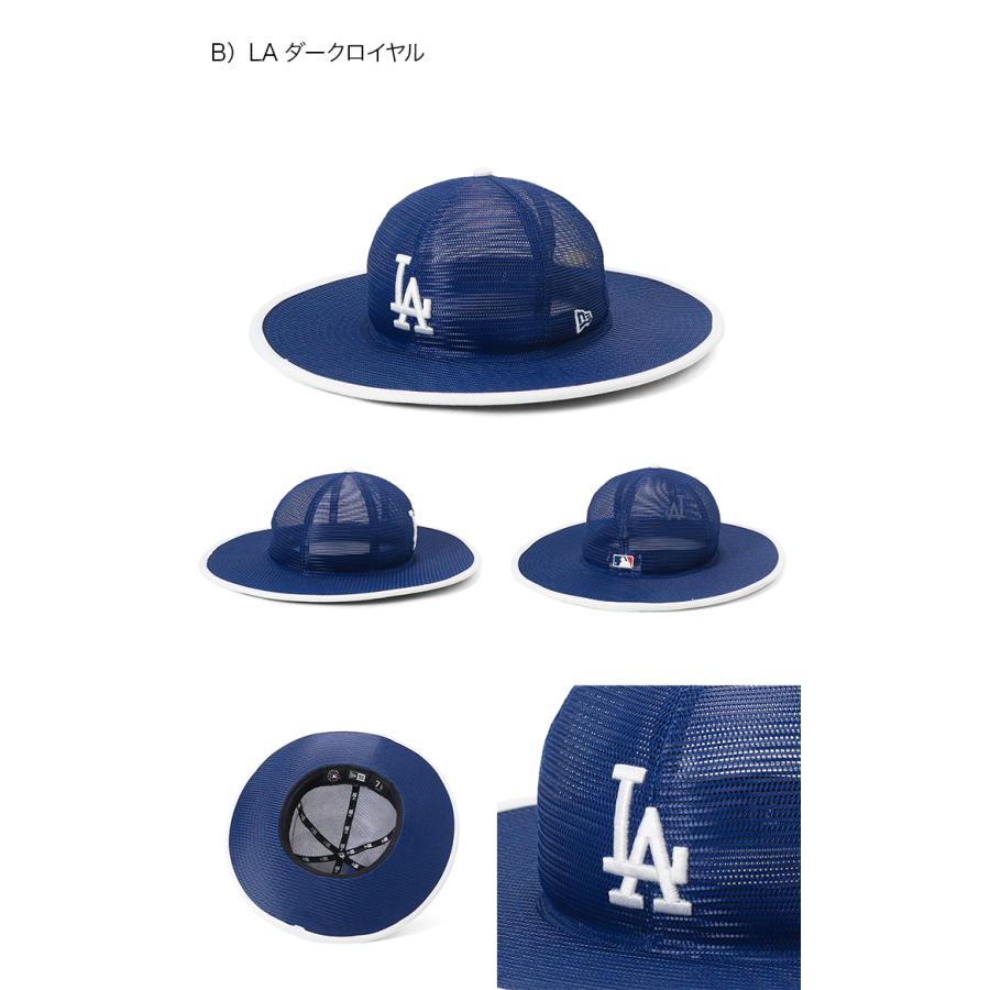 NEW ERA（ニューエラ） メッシュハット フィッテドつば広 MLB