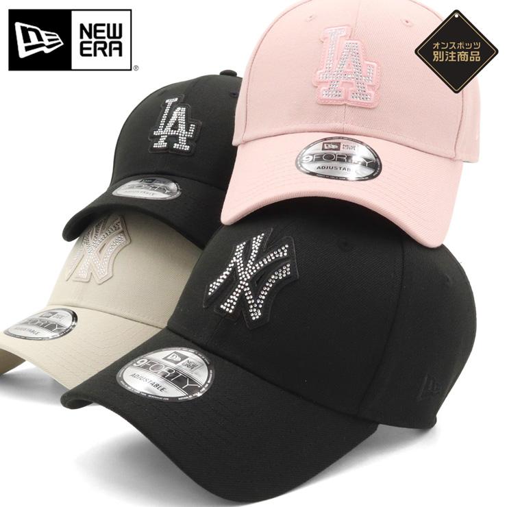 ニューエラ　9FORTYRHINESTONE キャップ　ストーン新品 ニューエラ NEW ERA キャップ 9FORTY ラインストーン ニューエラ