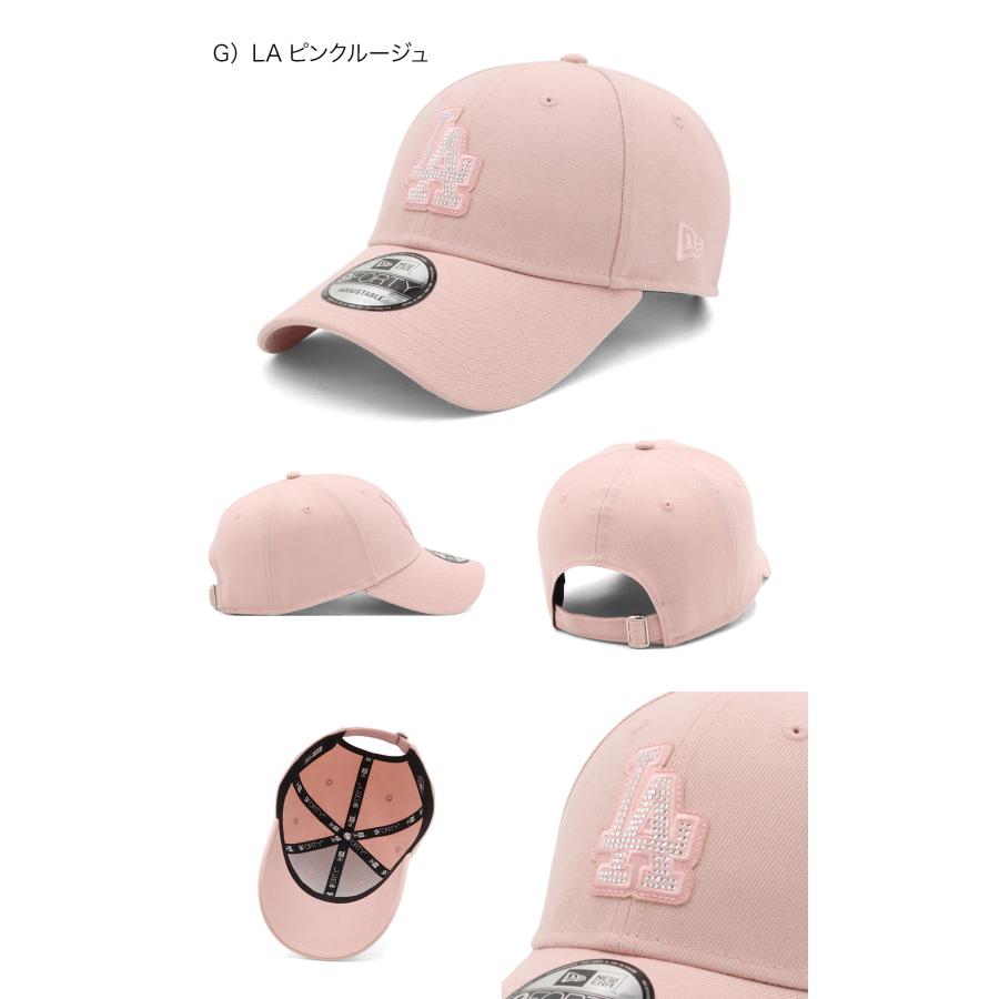 New Era 9FORTYラインストーン ピンクキャップ 9FORTY Rhinestone ラインストーン ニューヨーク・ヤンキース ピンク