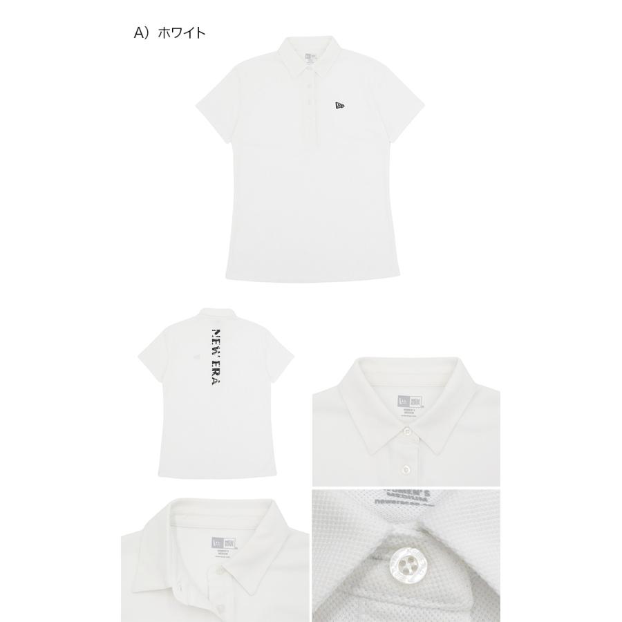 NEW ERA（ニューエラ） レディースゴルフ 半袖ポロシャツ 鹿の子