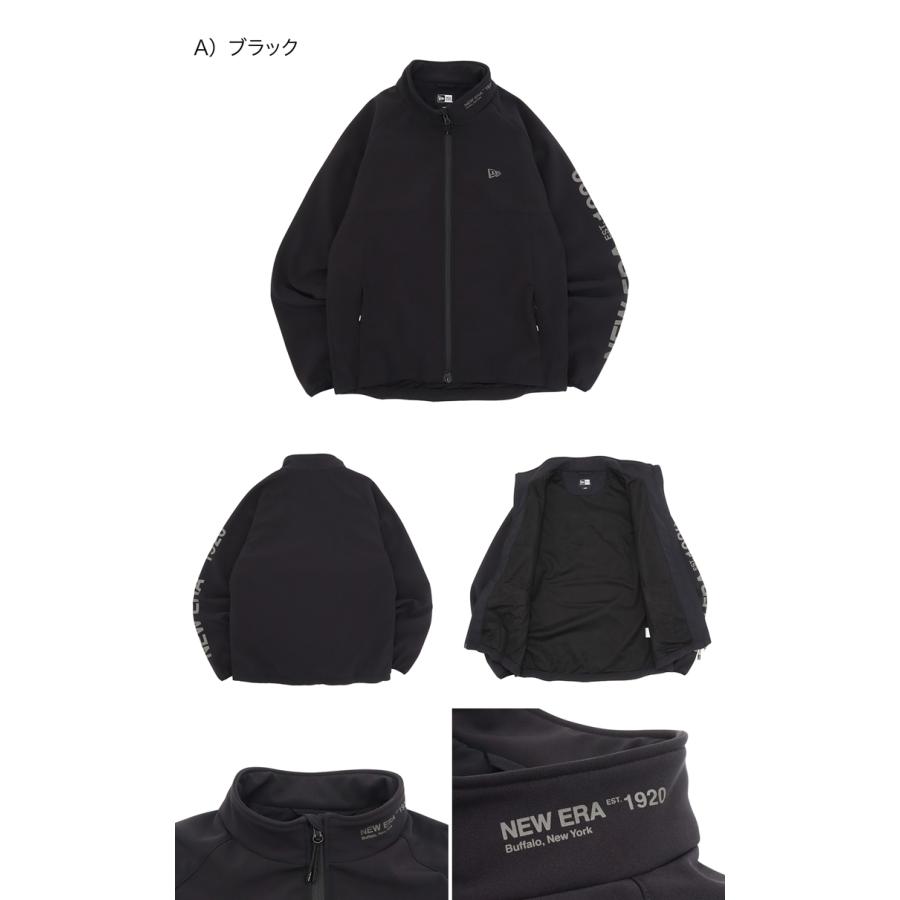 New Era フルジップジャケット ブラック ライトテック スウェット フルジップジャケット NEW ERA NEW