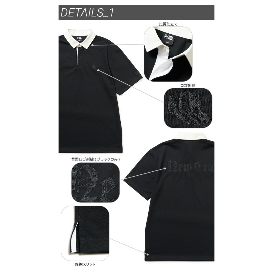 NEW ERA（ニューエラ） ニューエラゴルフ 半袖ラグビーシャツ 厚手