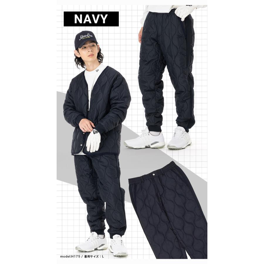 ニューエラゴルフ インサレーテッドキルティング　セットアップ ブラック L NEW ERA（ニューエラ） ニューエラゴルフ キルティング パンツ