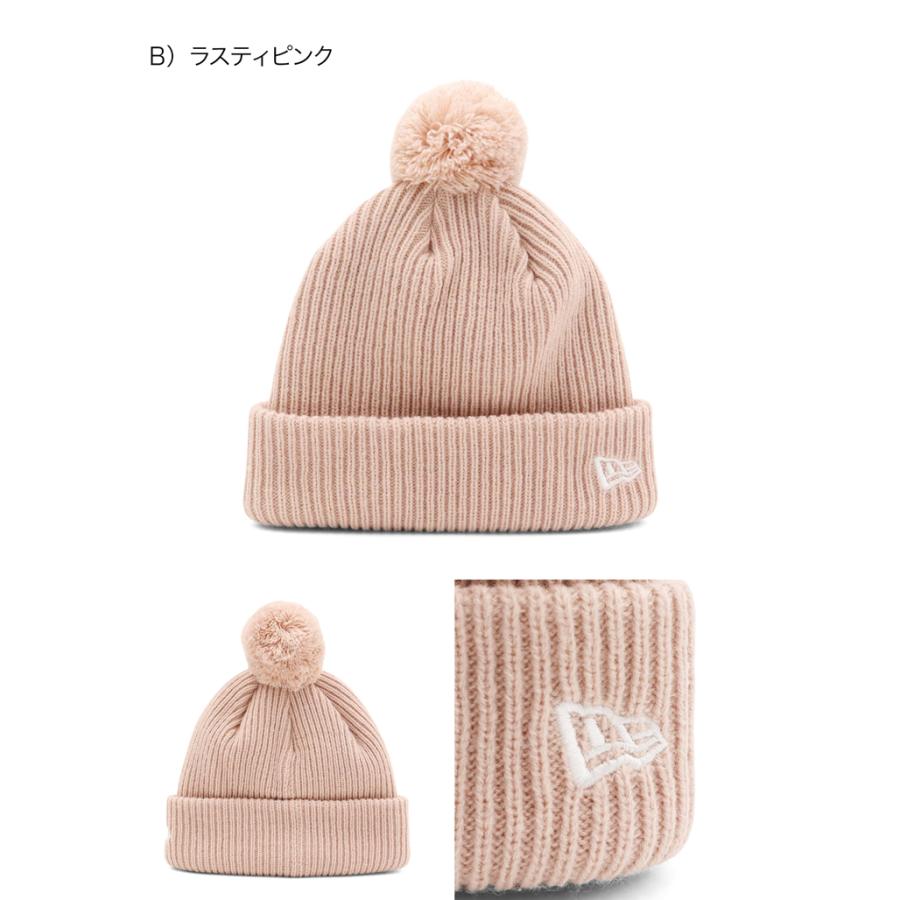 NEW ERA（ニューエラ） キッズ ポンポン付きニット帽 無地 : ONSPOTZ