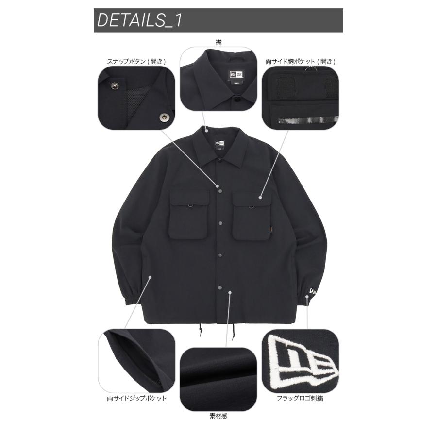 美品NEW ERA ニューエラ フィールド コーチジャケットCODURA 黒 ニューエラ アウトドア フィールド コーチジャケット 吉田兄弟