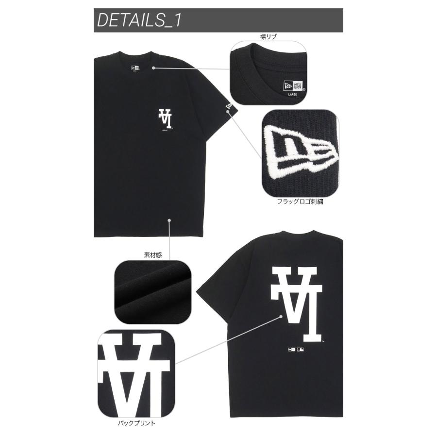 NEW ERA（ニューエラ） 半袖Tシャツ LAアップサイドダウン MLB