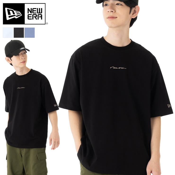 NEW ERA（ニューエラ） 半袖Tシャツ オーバーサイズ 筆記体ロゴ