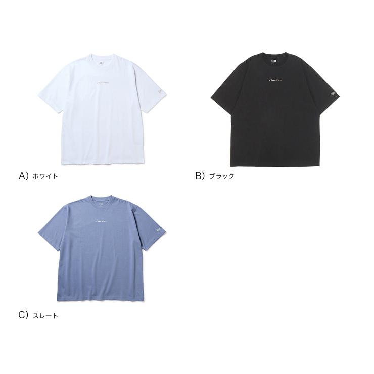 NEW ERA（ニューエラ） 半袖Tシャツ オーバーサイズ 筆記体ロゴ