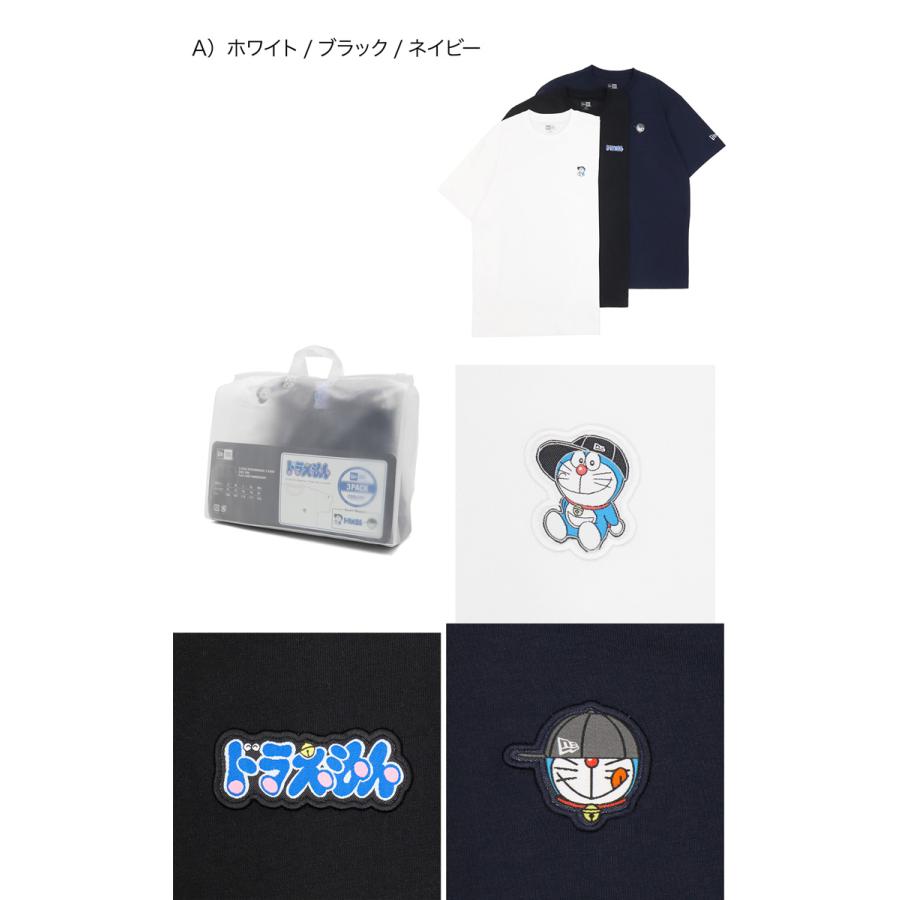 NEW ERA（ニューエラ） 半袖Tシャツ ドラえもんコラボ 3枚セット