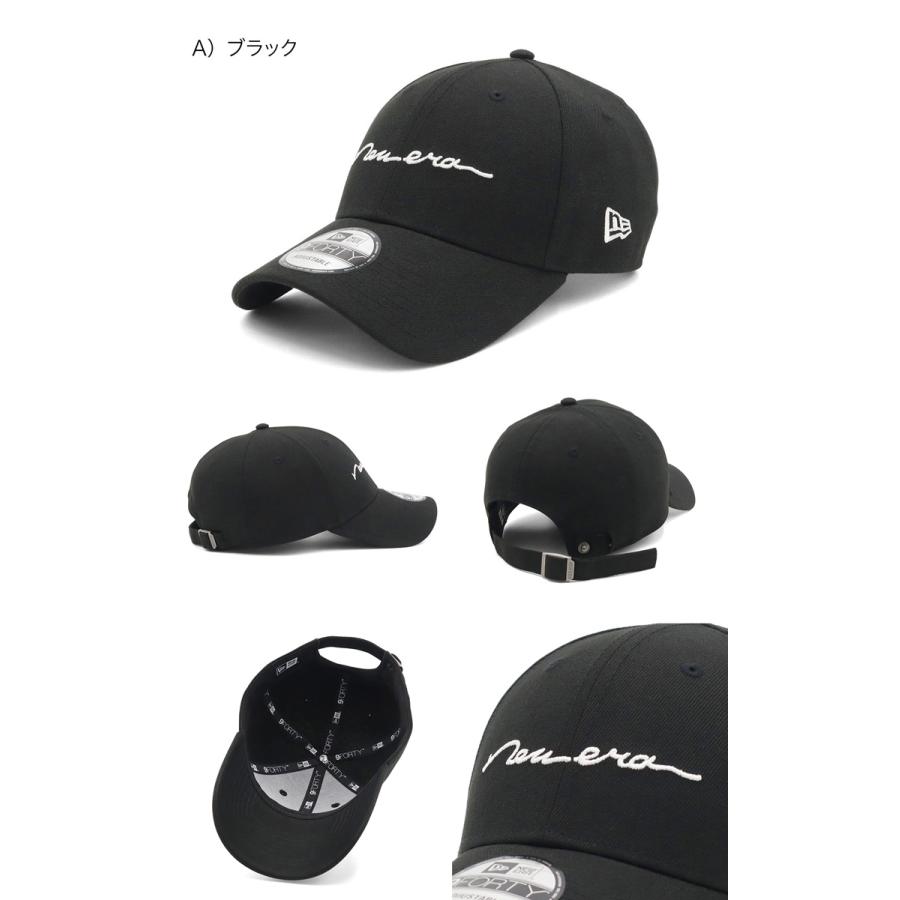 NEW ERA（ニューエラ） ニューエラキャップ 9FORTY 手書き風ロゴ筆記体