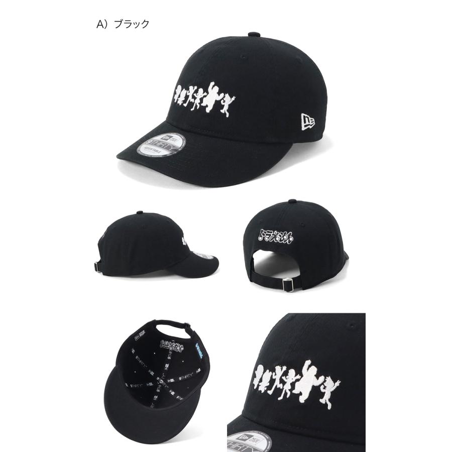 NEW ERA ドラえもん コラボキャップ 9FORTY ボクシング刺繍 ブラック 黒 帽子 限定希少レア キャラクターグッズ 調整可 ニューエラ 1175ZS NEW ERA（ニューエラ） ニューエラ×ドラえもん コラボ newera 9FORTY A