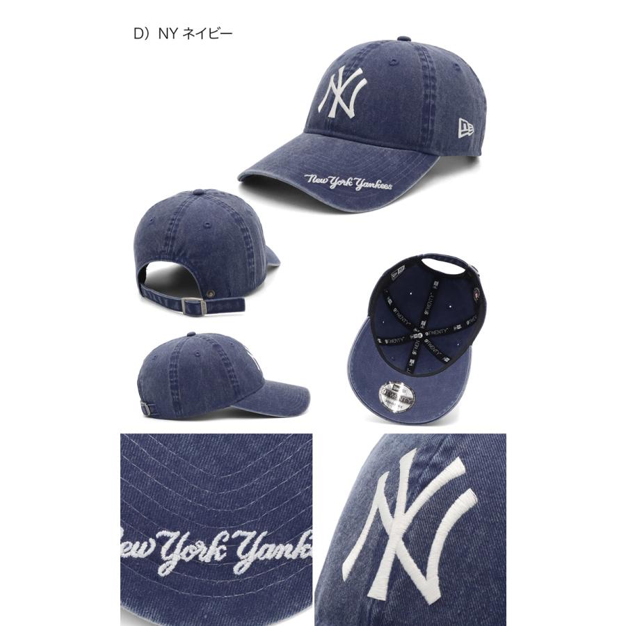 ニューエラキャップ 9TWENTYロングバイザーイージースナップ バイザーロゴ刺繍MLB ONSPOTZ別注の画像