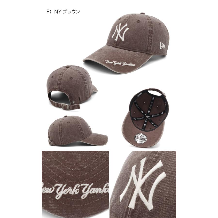 ニューエラキャップ 9TWENTYロングバイザーイージースナップ バイザーロゴ刺繍MLB ONSPOTZ別注の画像