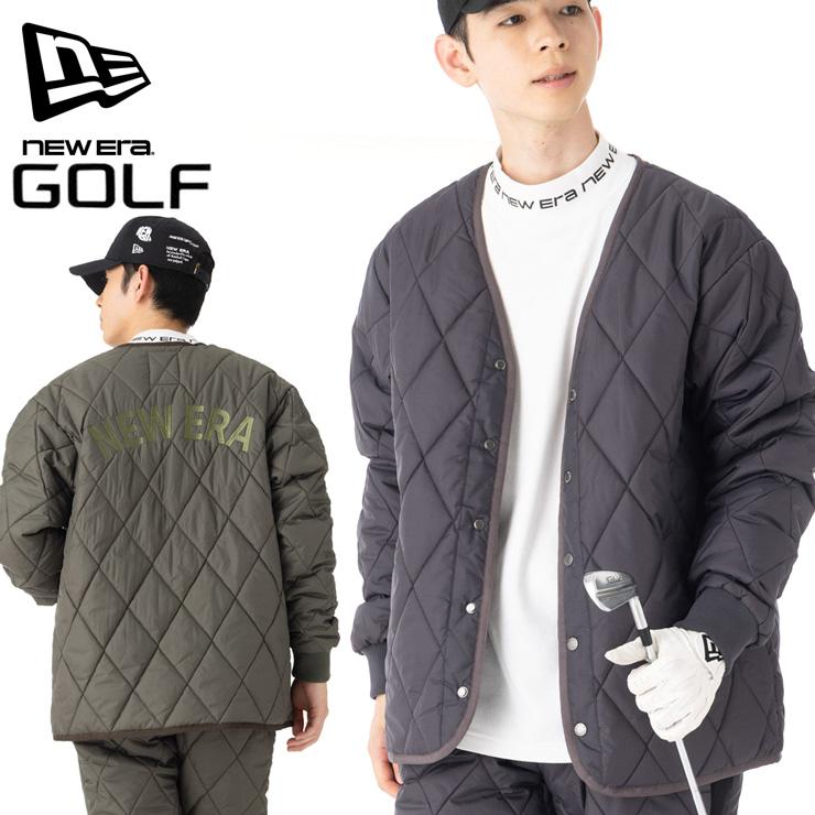  ゴルフ　キルティングジャケット　黒　XLサイズ NEW ERA（ニューエラ） ゴルフ キルティングジャケット 中綿 : ONSPOTZ