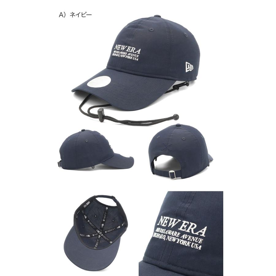 NEW ERA（ニューエラ） ゴルフキャップ 9TWENTYロングバイザー 顎紐