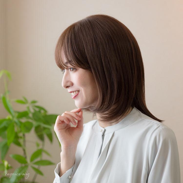 人毛ウィッグ 見た目が自然な人毛100% ソフトシャギー 人毛ウィッグ 見た目が自然な人毛100% ソフトシャギー