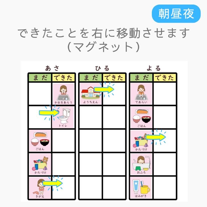 幼児 低学年 向け スケジュールボード お支度ボード 子供 1日 1週間