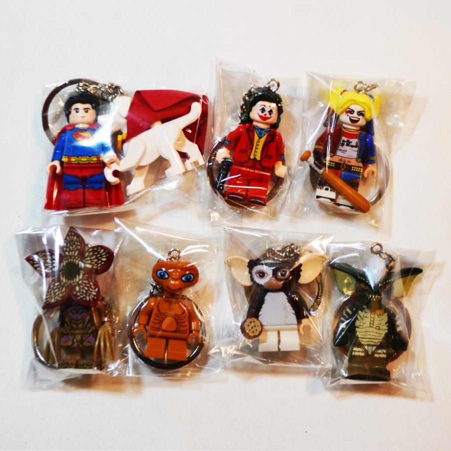 レゴ風　ブロックキーホルダー　新品　ジョーカー　グレムリン　バラ売り ブロックキーホルダー レゴ風 ジョーカー グレムリン E.T
