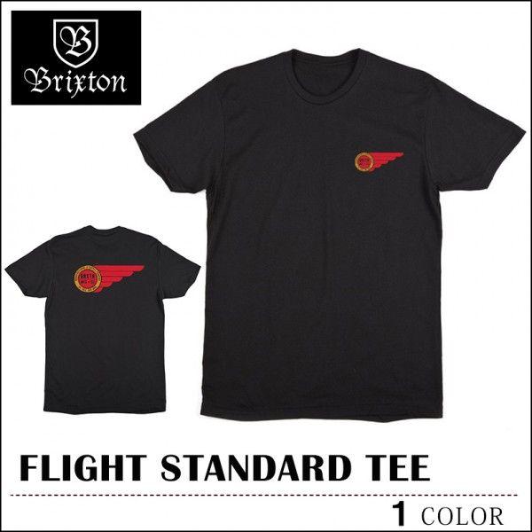 BRIXTON ブリクストン FLIGHT Tシャツ ブラック トップス スケート メンズ レディース｜capsule091