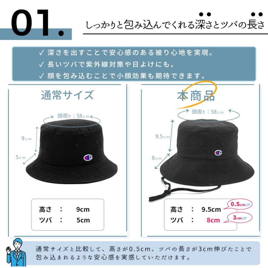 ブラック アウトドアハット protocol レディースハット 大きめ UV 折りたたみ サファリ