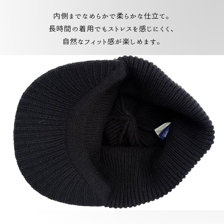 ​L.G.B. ルグランブルー コットン ニット キャスケット 黒 日本製 Champion（チャンピオン） 帽子 メンズ ニットキャスケット メンズ 消