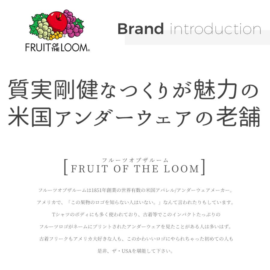 フルーツオブザルーム Tシャツ 無地 厚手 パックT 7オンス 7oz FRUIT OF THE LOOM 肌着 クルーネック トップス インナー｜capsule091｜04