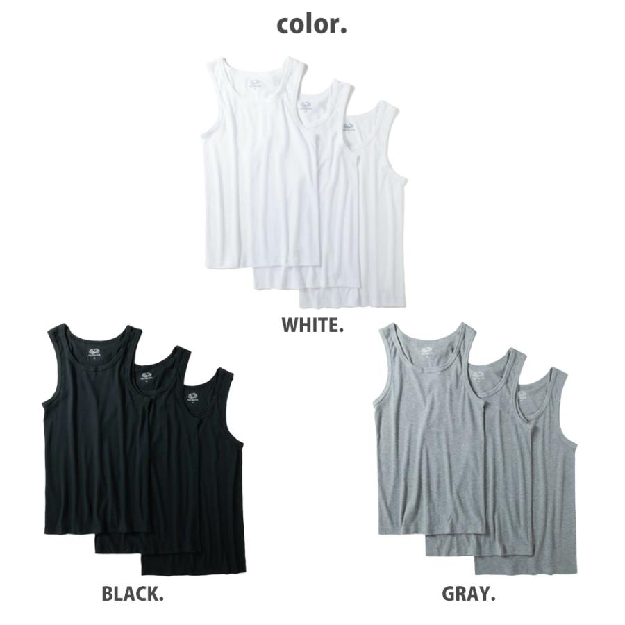 unused アンユーズド　ロングリブ タンクトップ　3枚セット FRUIT OF THE LOOM タンクトップ 3枚 フルーツオブザルーム