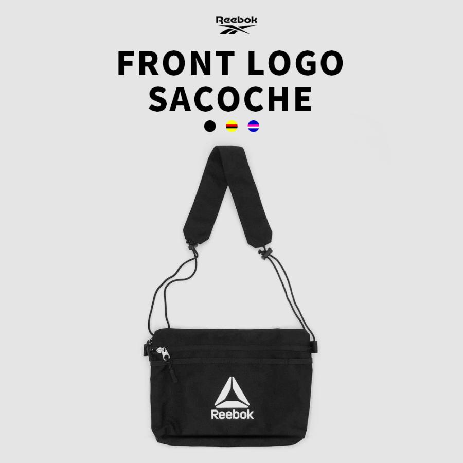 Reebok（リーボック） サコッシュ バック ブラック 黒 イエロー 黄色