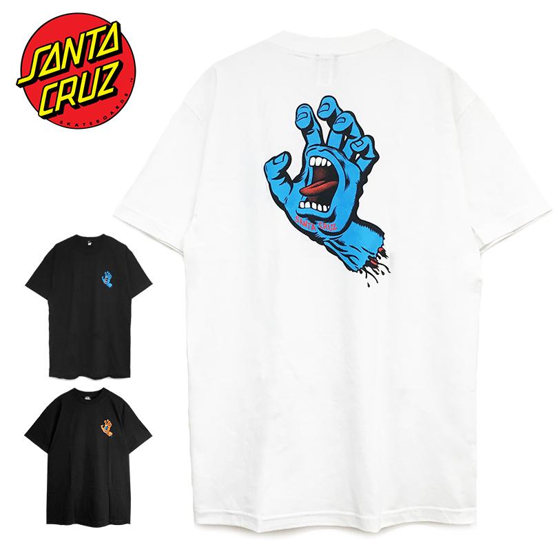 サンタクルーズ Ｔシャツ SANTA CRUZ メンズ レディース 半袖 SCREAMING HAND TEE スクリーミングハンド ロゴ トップス｜capsule091