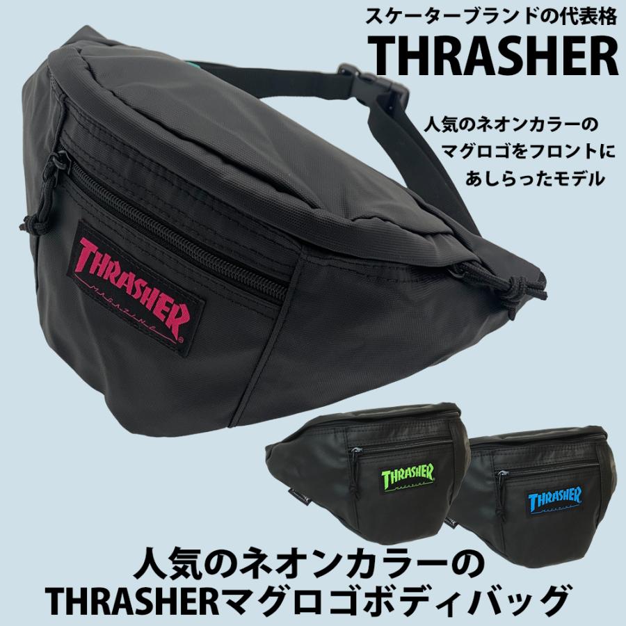 ポーチ メンズ ショルダーバッグ THRASHER レディース スラッシャー バッグ ポーチ ウエストバッグ 斜めがけ 小さめ お出かけ ポーチ ボディバッグ | THRASHER | 02