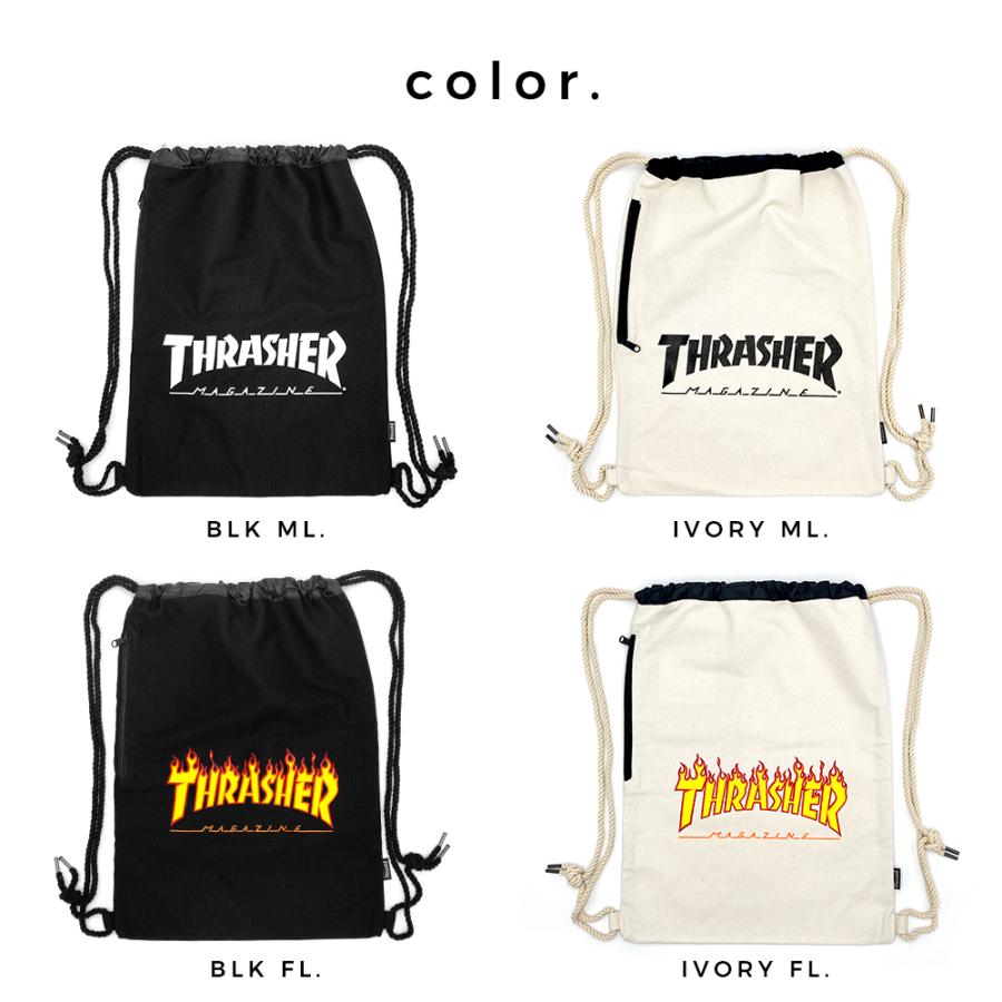 THRASHER スラッシャー ランドリーバッグ リュック メンズ レディース バッグ 旅行 ブラック MAG LOGO マグロゴ SKATE GOAT スケートゴート コーデュラ THC100 | THRASHER | 01