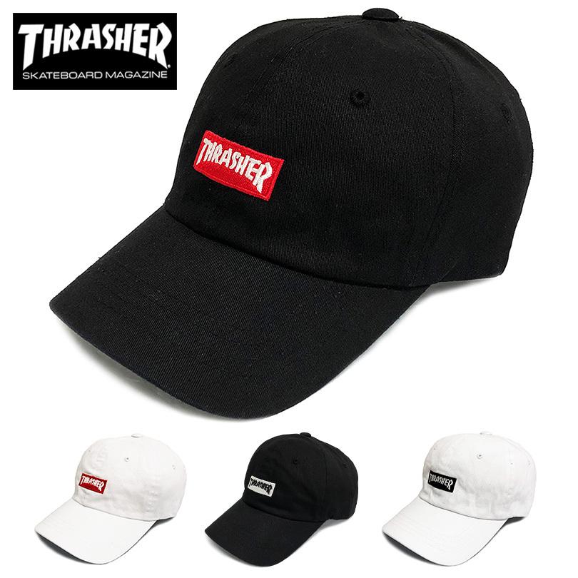 キャップ メンズ レディース THRASHER スラッシャー cap 帽子 ボックスロゴ MAG マグ LOWキャップ ローキャップ ポロ 浅 無地｜capsule091