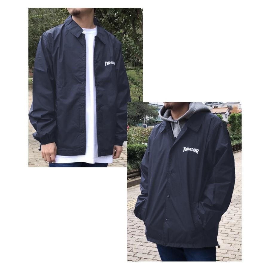 THRASHER スラッシャー　ネイビー コーチジャケット　L 美品 THRASHER スラッシャー ネイビー コーチジャケット L 美品 楽天