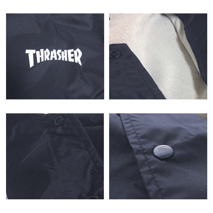 THRASHER スラッシャー　ネイビー コーチジャケット　L 美品 楽天市場】スラッシャー THRASHER MAG NYLON COACH JKT