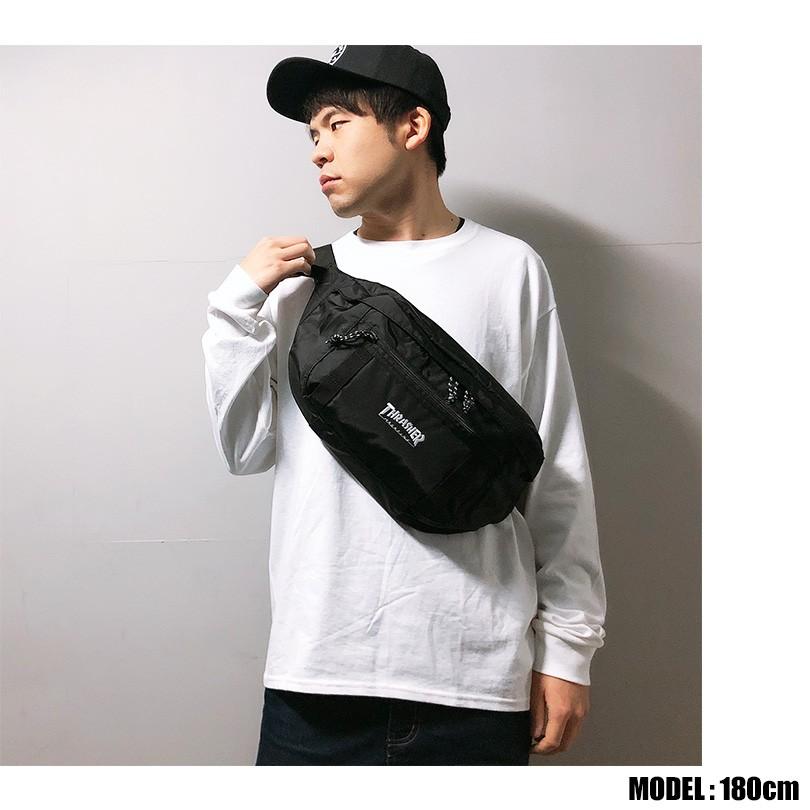 ポーチ メンズ スラッシャー ウエストバッグ THRASHER メッセンジャーバッグ ショルダーバッグ ポーチ L ボディバッグ 斜めがけ レディース | THRASHER | 03