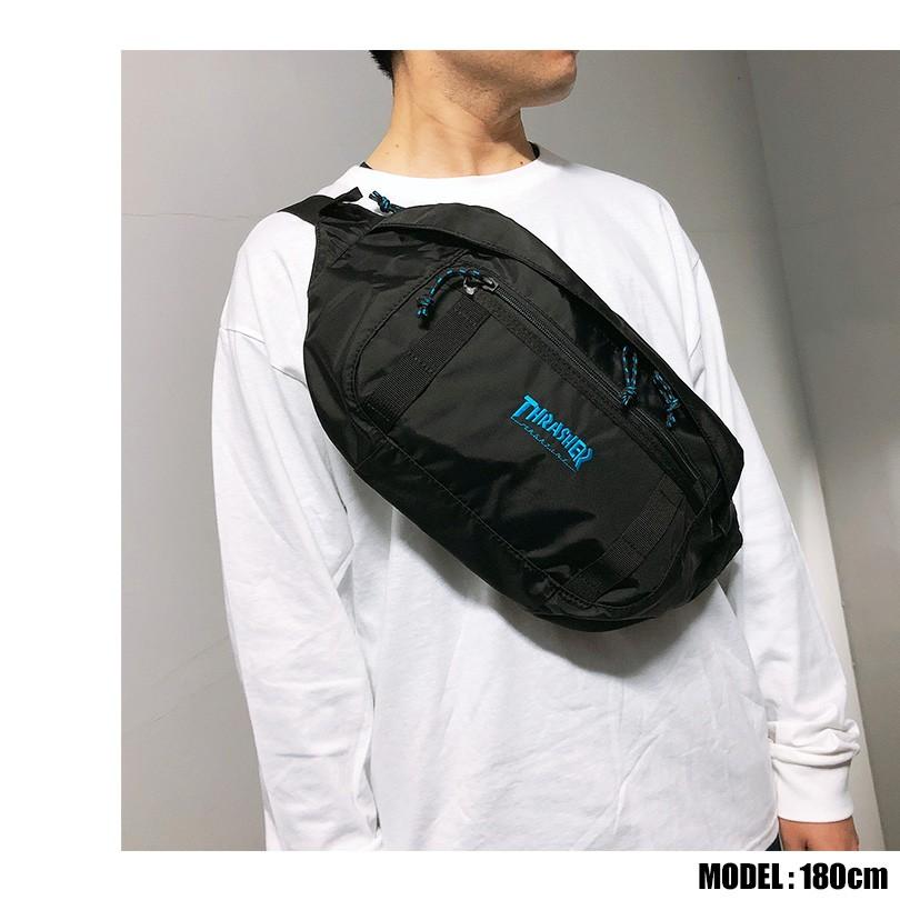 ポーチ メンズ スラッシャー ウエストバッグ THRASHER メッセンジャーバッグ ショルダーバッグ ポーチ L ボディバッグ 斜めがけ レディース | THRASHER | 04