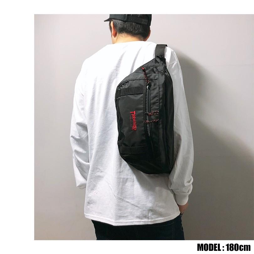 ポーチ メンズ スラッシャー ウエストバッグ THRASHER メッセンジャーバッグ ショルダーバッグ ポーチ L ボディバッグ 斜めがけ レディース | THRASHER | 06