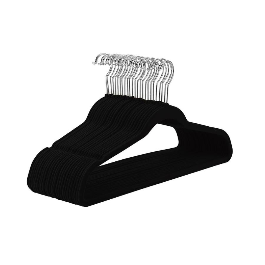 ハンガー すべらない 20本組 ベルベット仕様 ベロア コート カーディガン 滑らないハンガー かたくずれ防止 頑丈 360度回転フック 衣類変形にくい おしゃれ |  | 01
