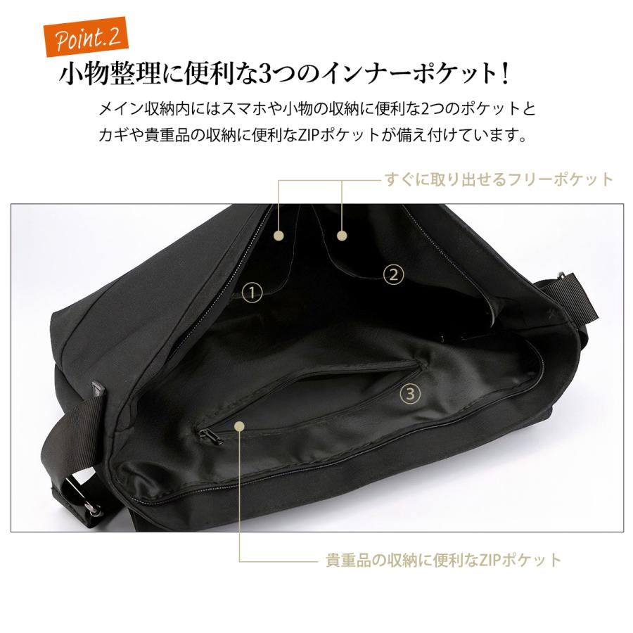 ショルダーバッグ メッセンジャーバッグ メンズ ボディバッグ 大きめ 斜めがけ 帆布 キャンバス地 軽量 A4 肩掛け カジュアル 母の日 |  | 05