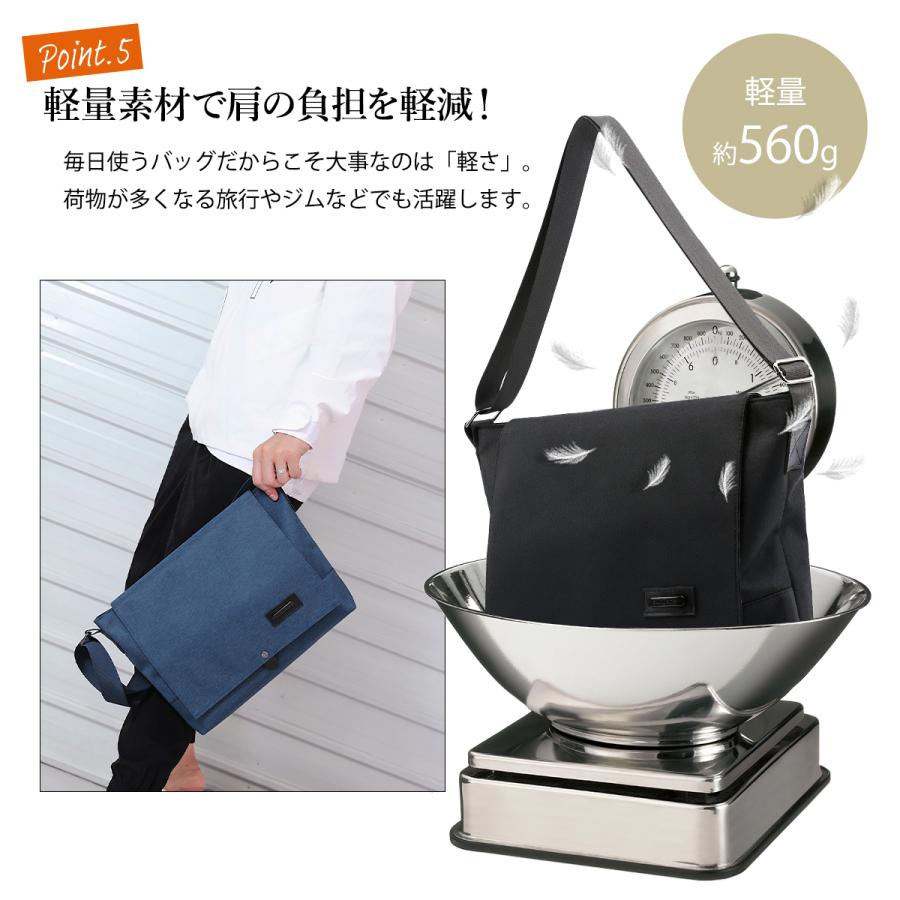 ショルダーバッグ メッセンジャーバッグ メンズ ボディバッグ 大きめ 斜めがけ 帆布 キャンバス地 軽量 A4 肩掛け カジュアル 母の日 |  | 08