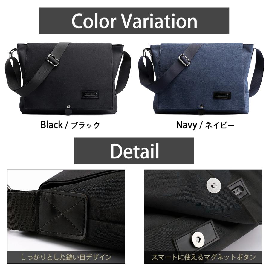 ショルダーバッグ メッセンジャーバッグ メンズ ボディバッグ 大きめ 斜めがけ 帆布 キャンバス地 軽量 A4 肩掛け カジュアル 母の日 |  | 09