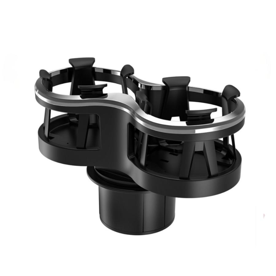 ドリンクホルダー 車 車載 カップホルダー ツイン 2in1 増設 ダッシュ