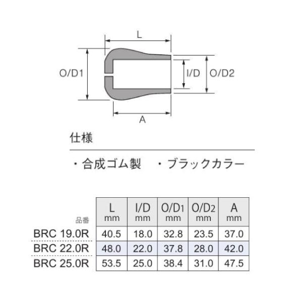 ＜富士工業＞ソフトバットキャップ　BRC 19.0R　内径18mm | Fuji（釣り） | 01